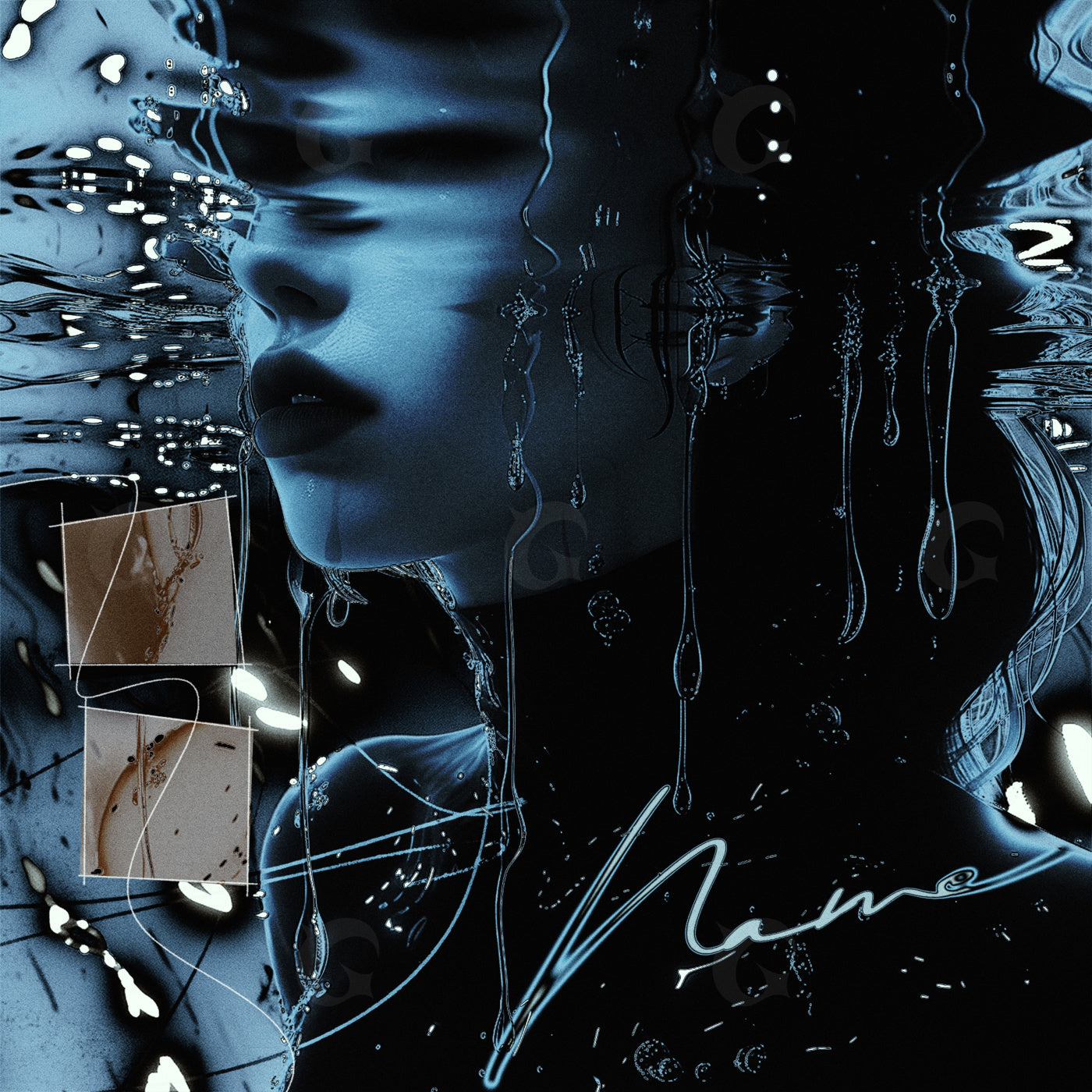 Midnight water portrait