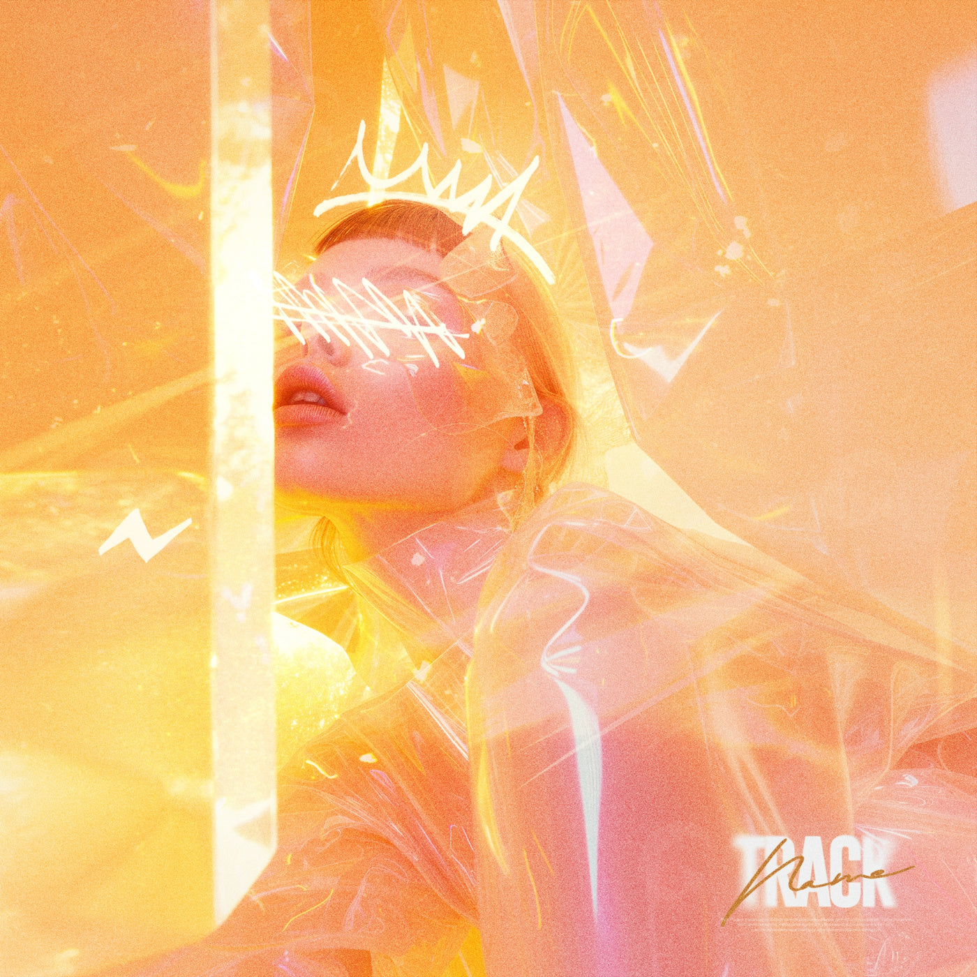 Neon crowned gaze