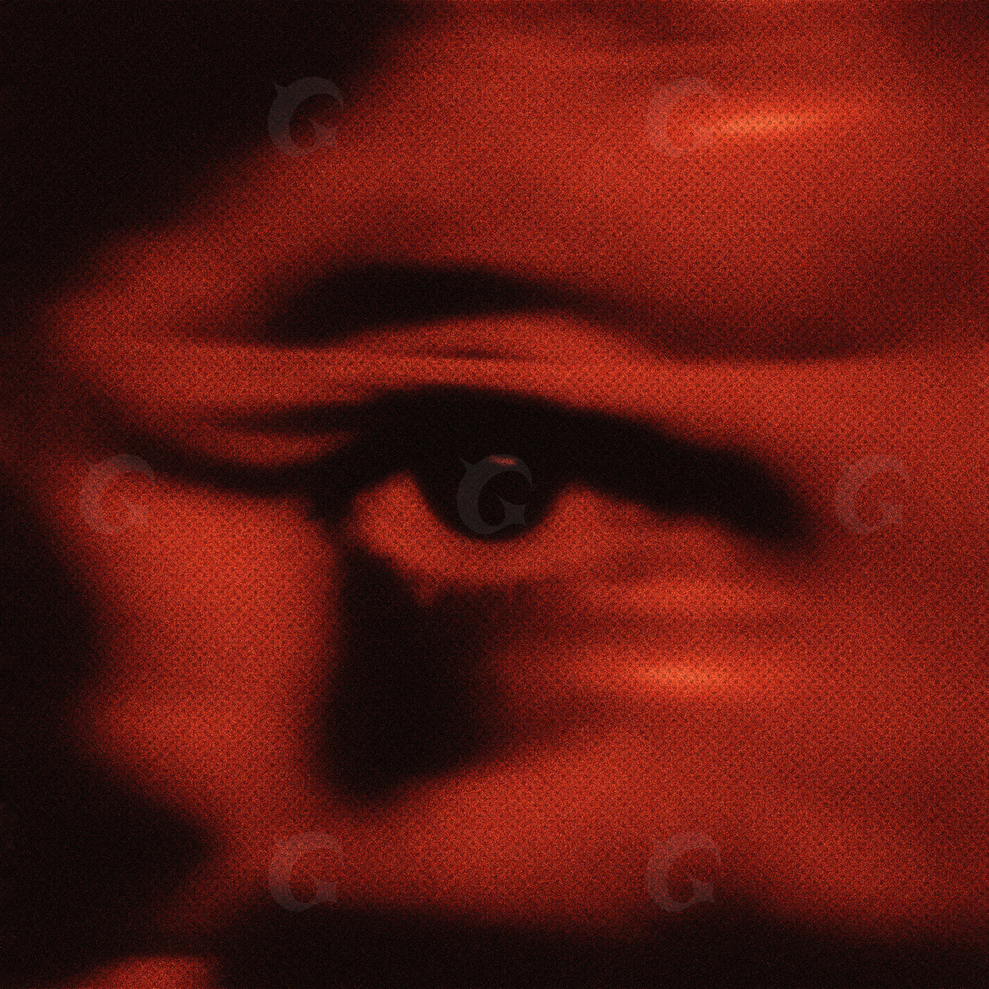 Shadowed human eye