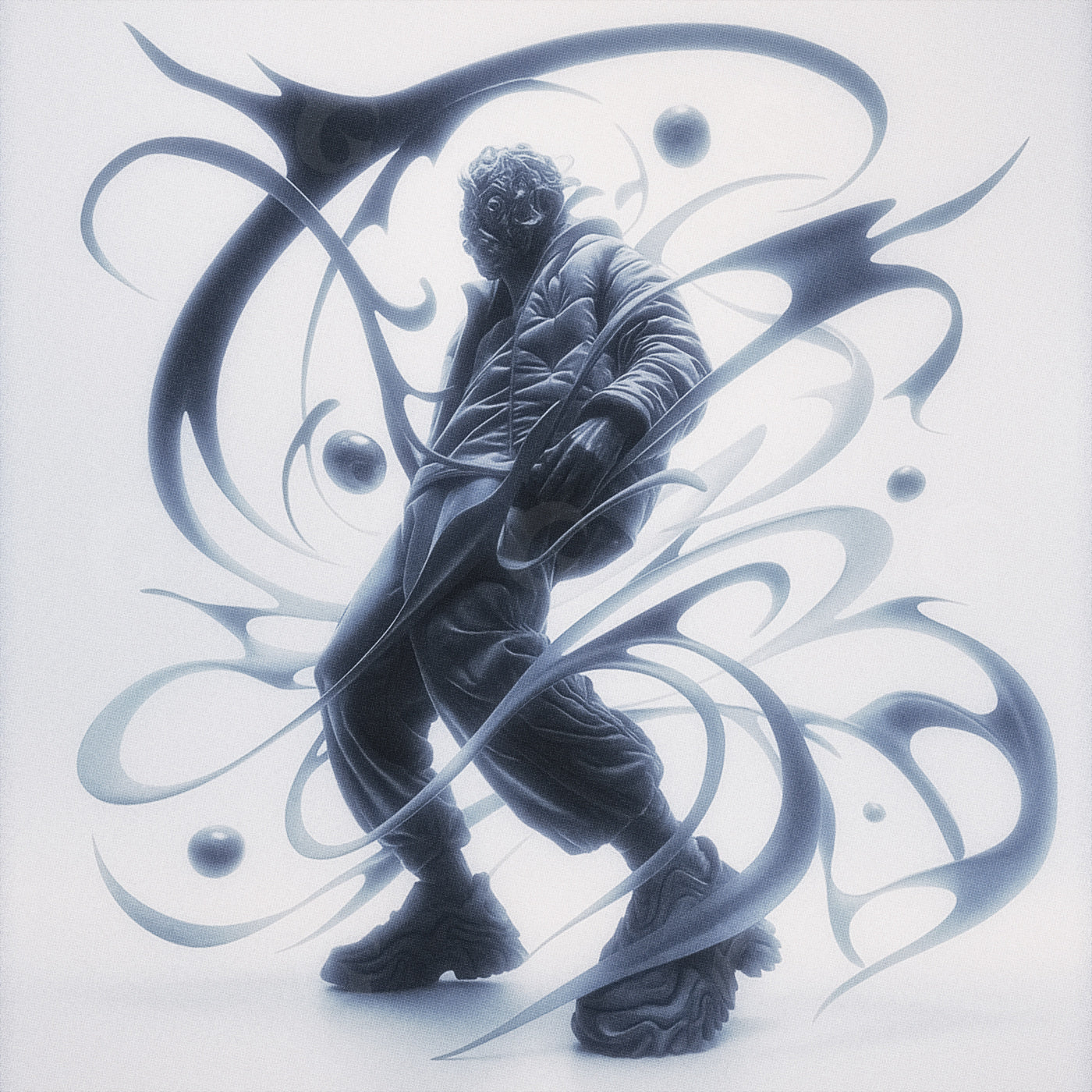 Spiral streetwalker silhouette