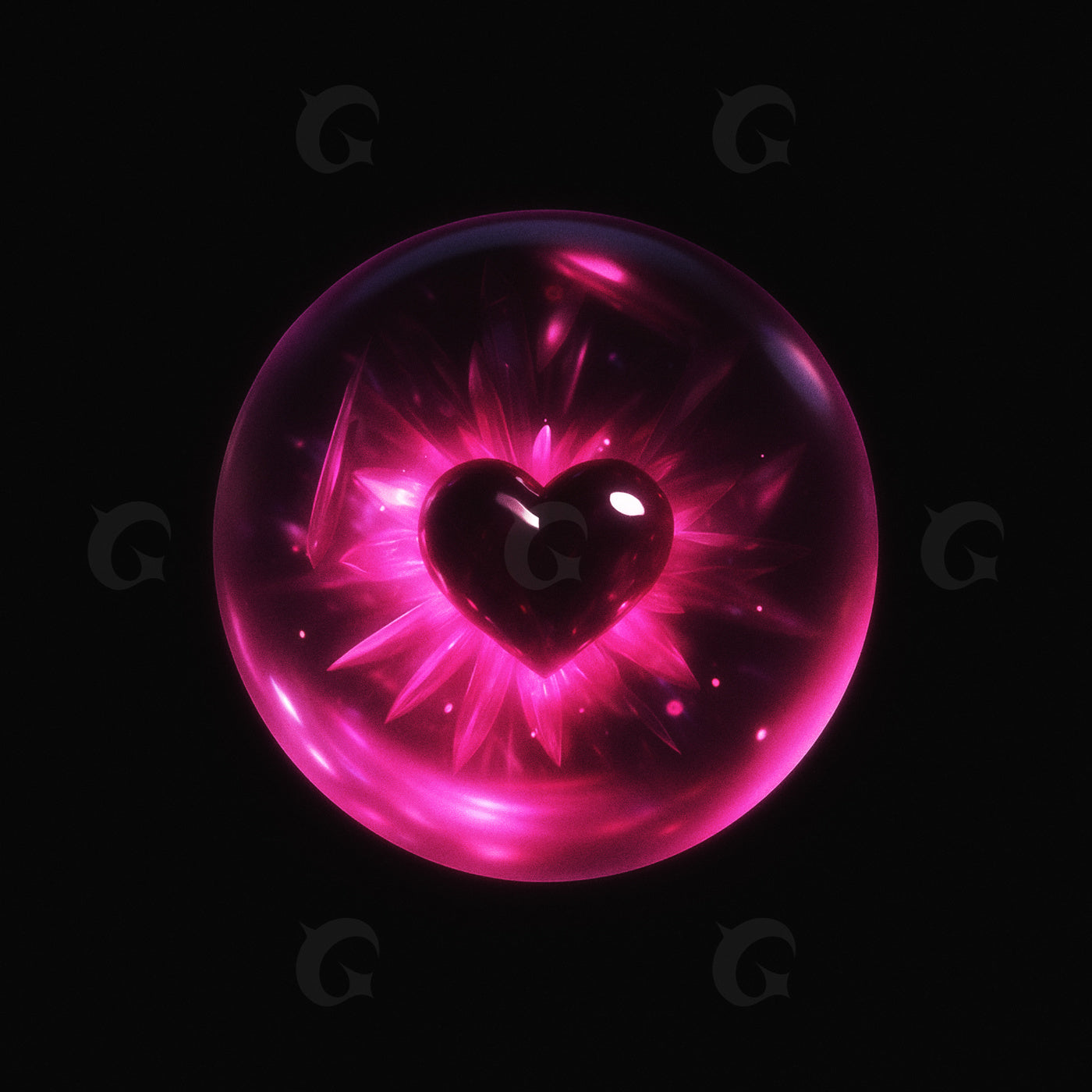Heart encased glow