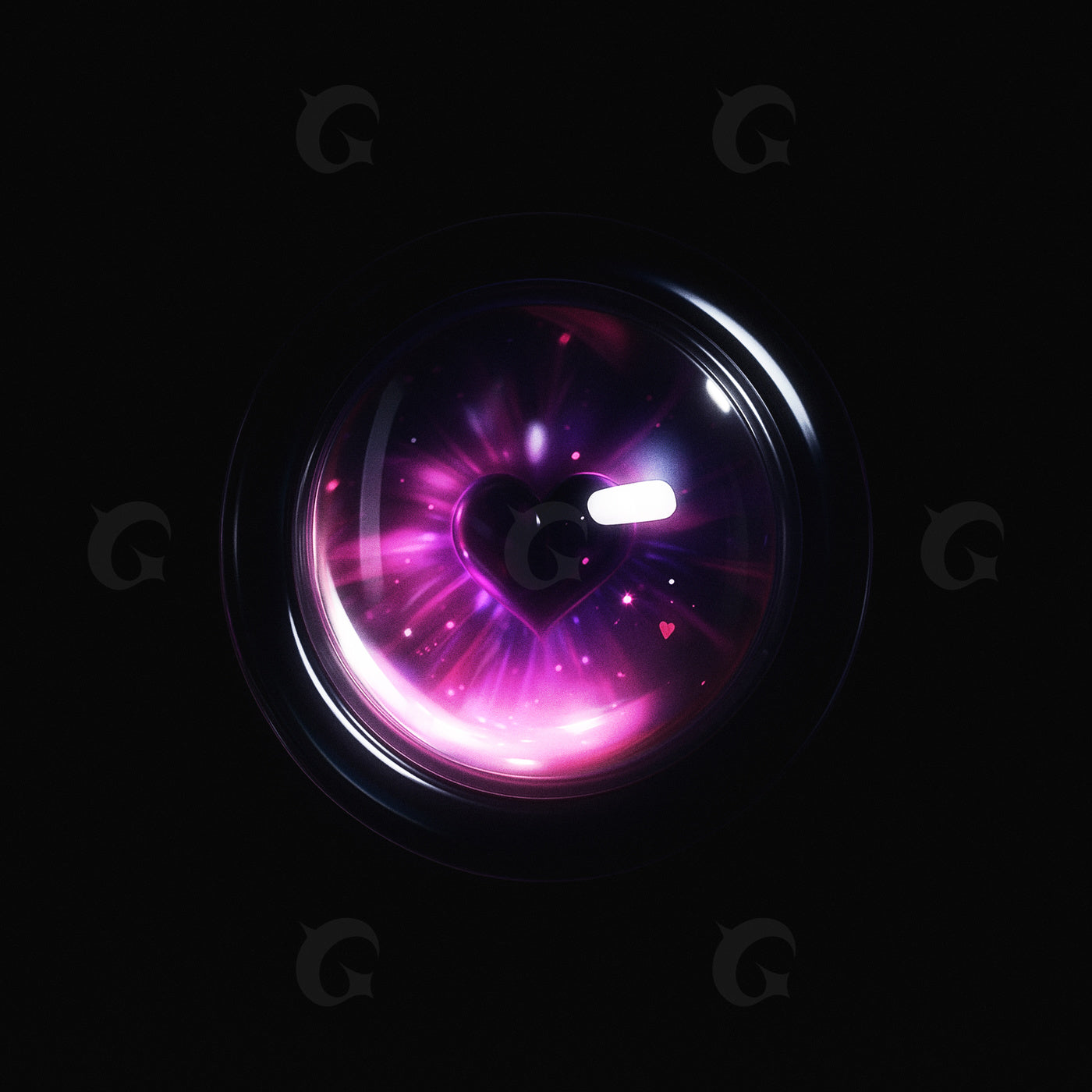 Heart lens glow