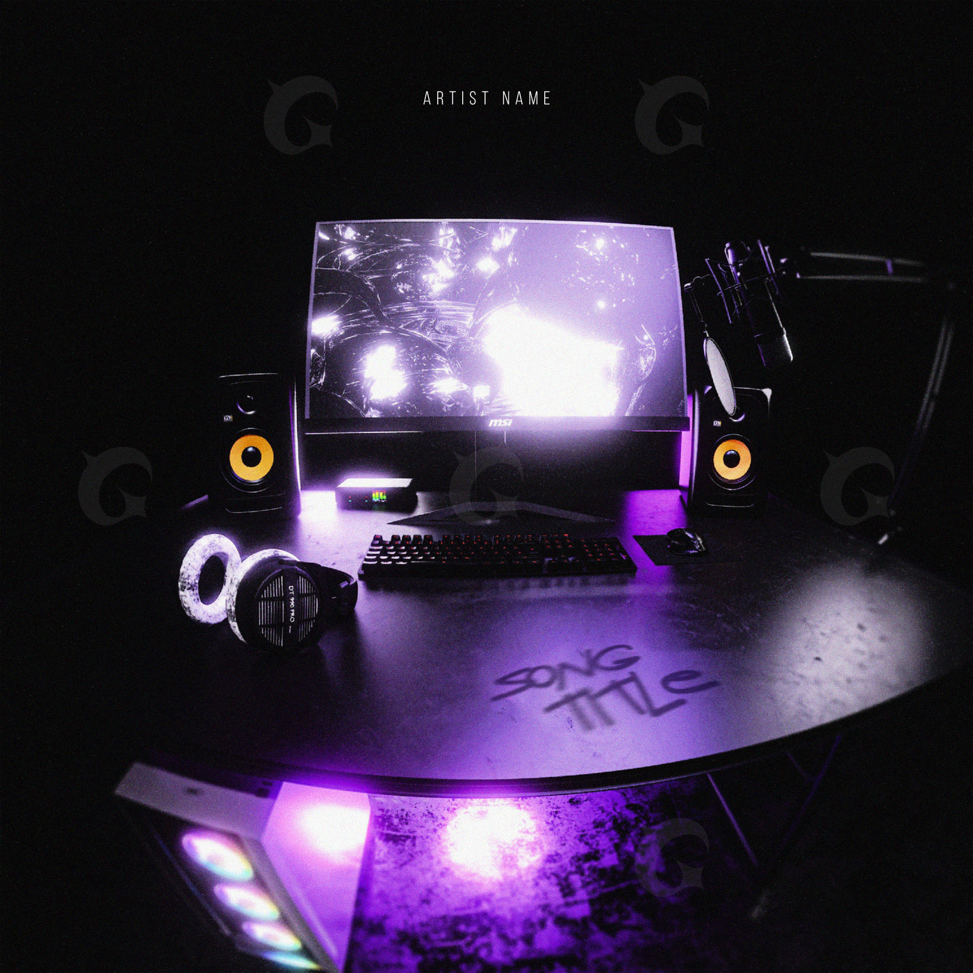 Neon studio session