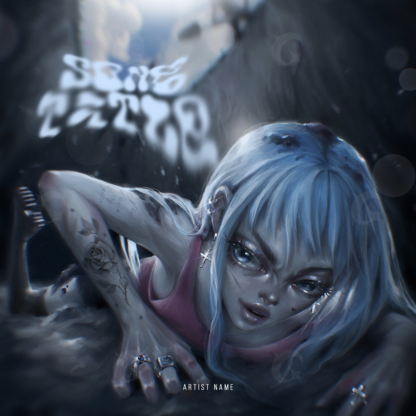 Midnight girl climb