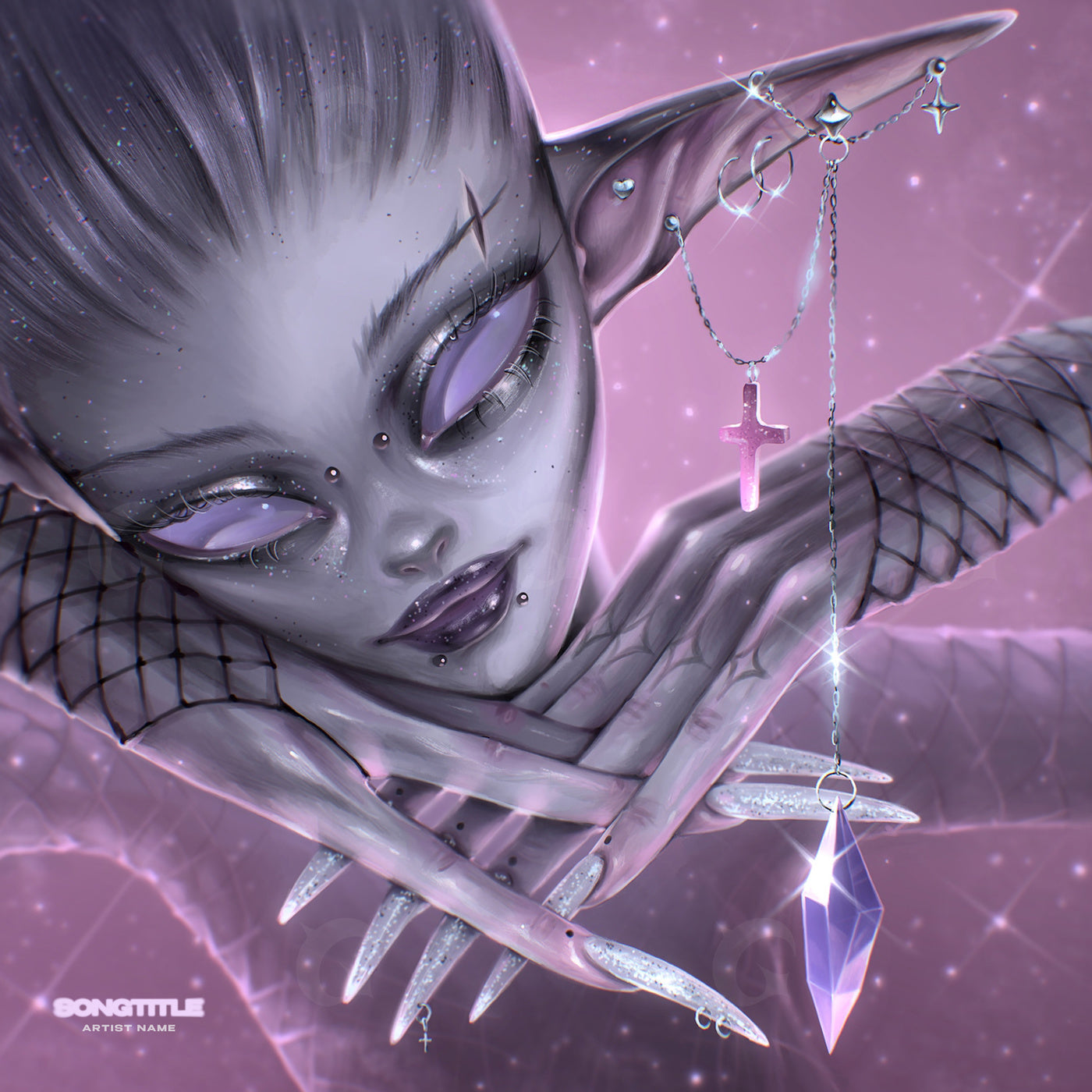 Moonlit alien grace