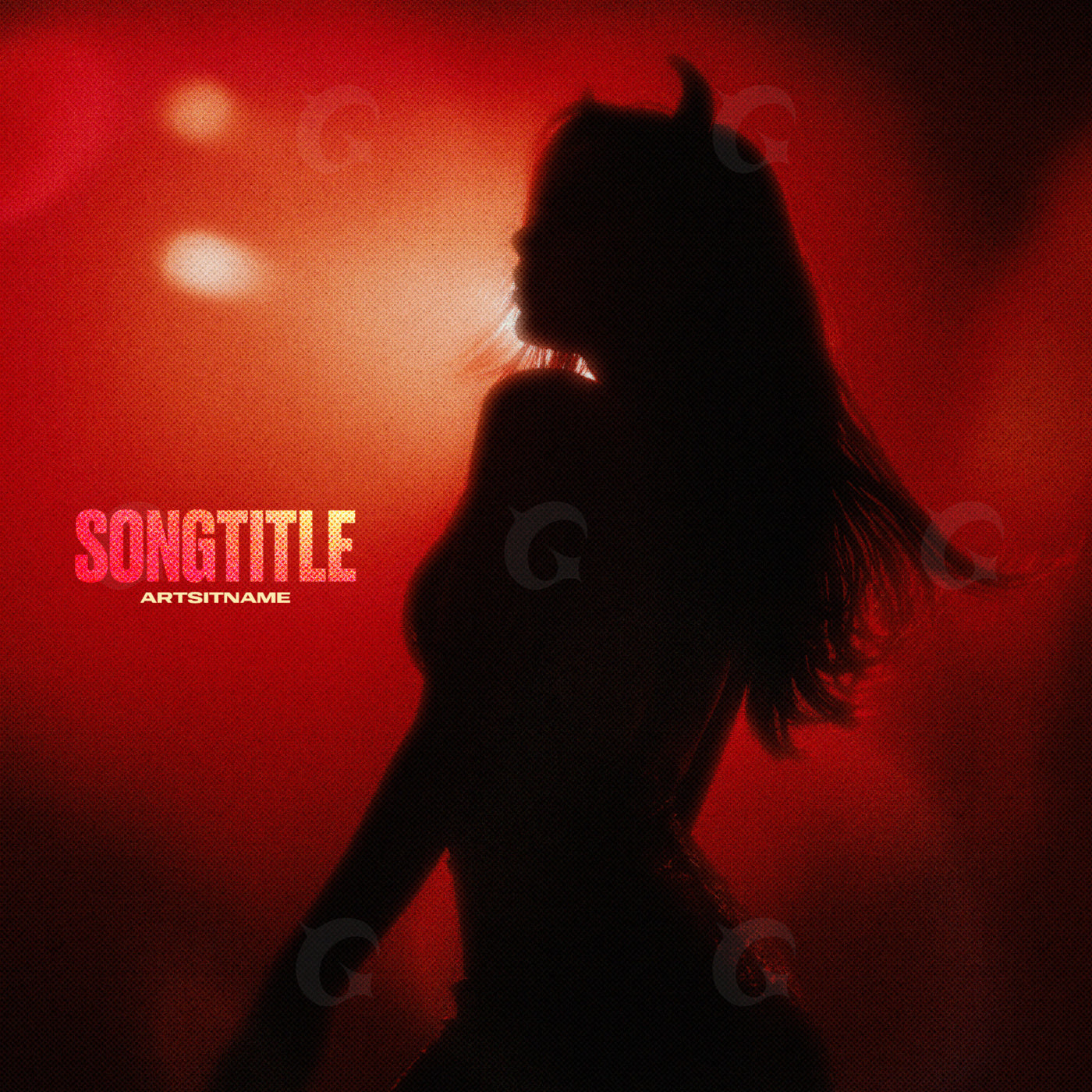 Devil night silhouette