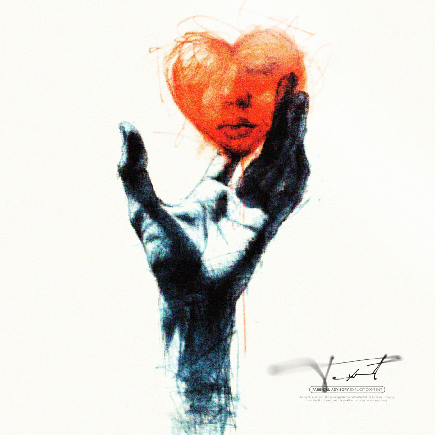 Hand holding heart
