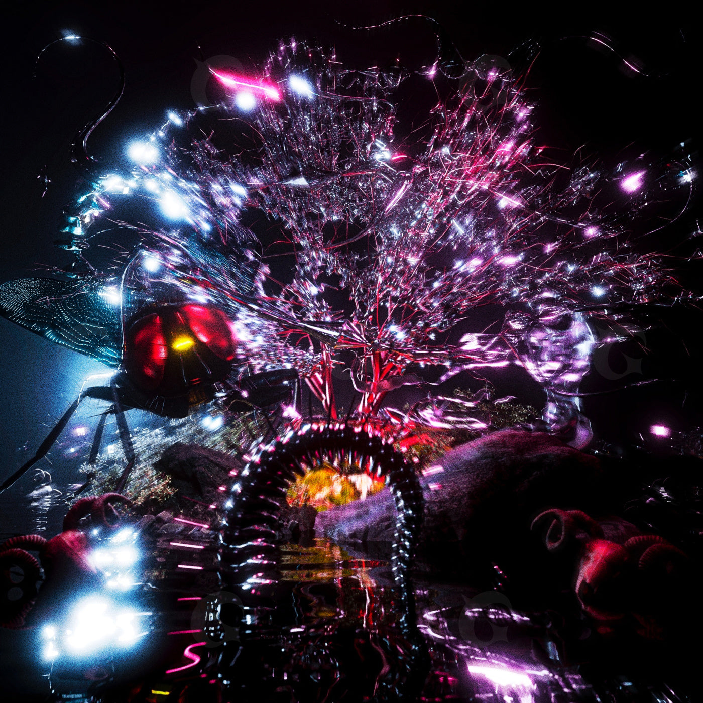 Neon entangled hive