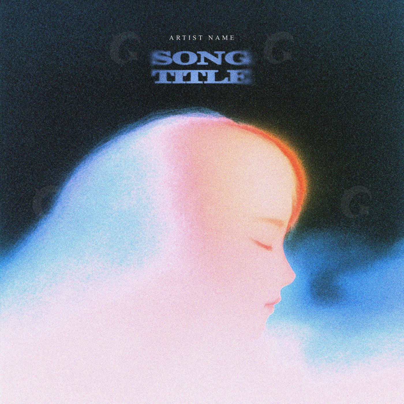 Dreaming girl silhouette