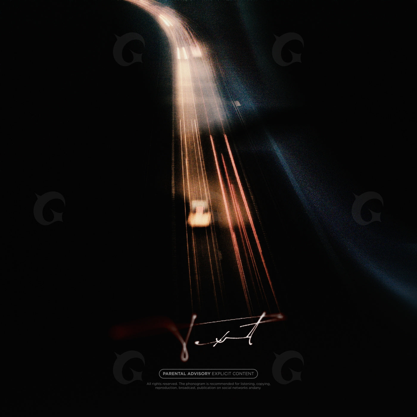 Highway light trails