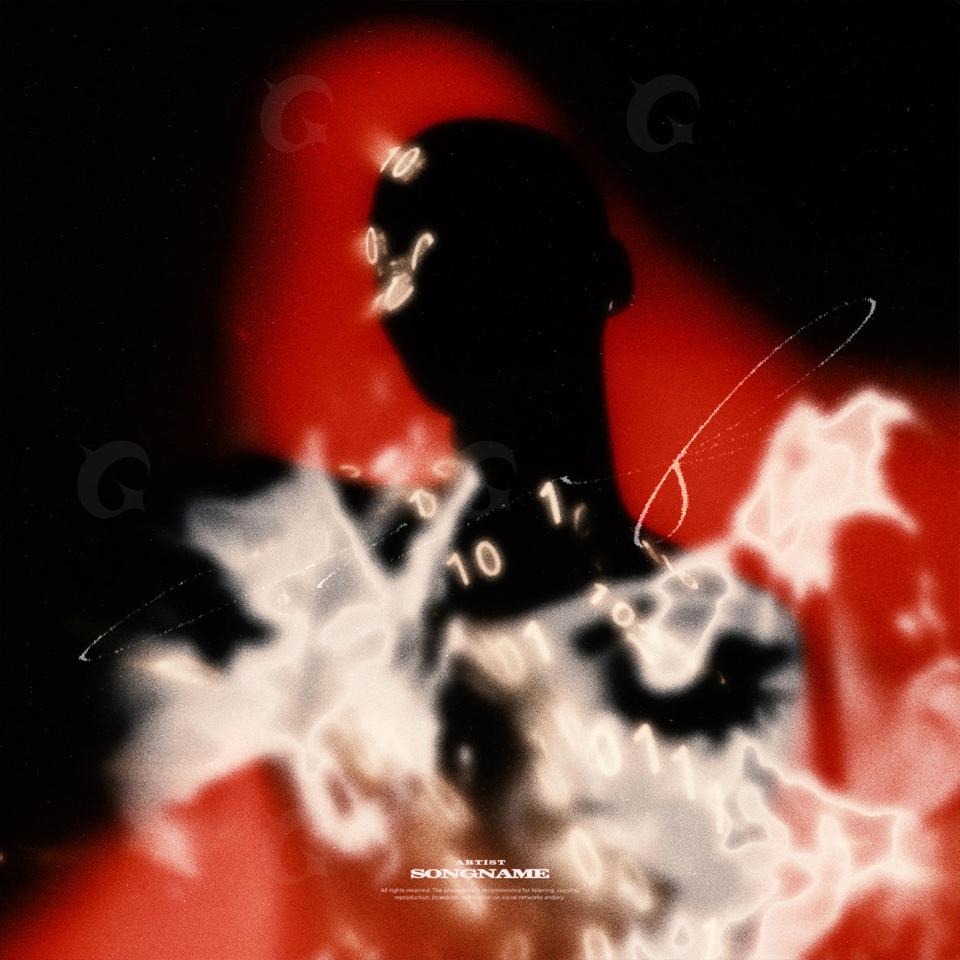 Silhouette amid binary
