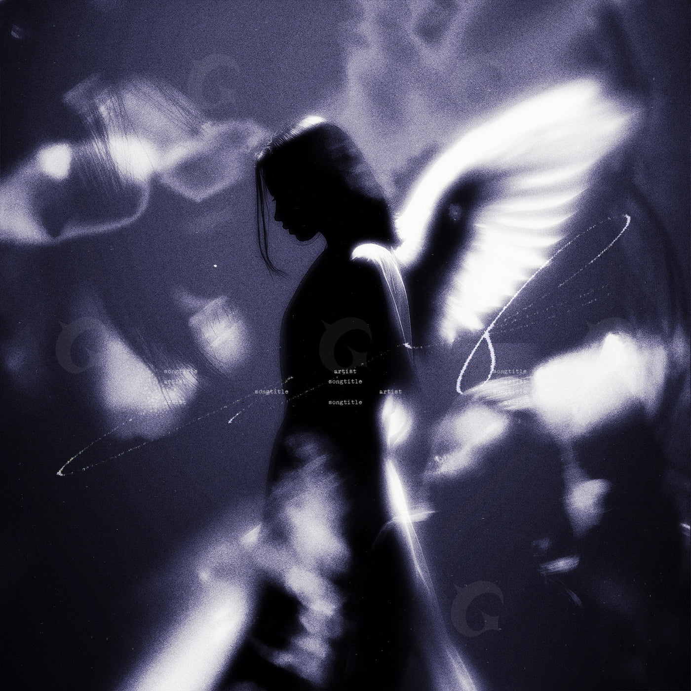 Silent winged silhouette