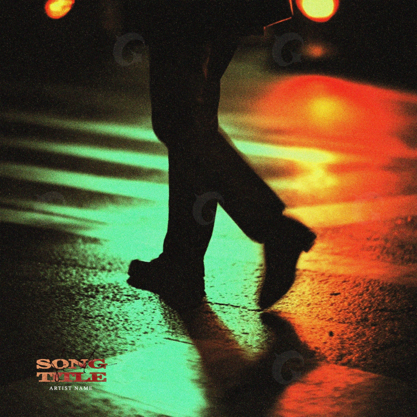 Midnight street steps