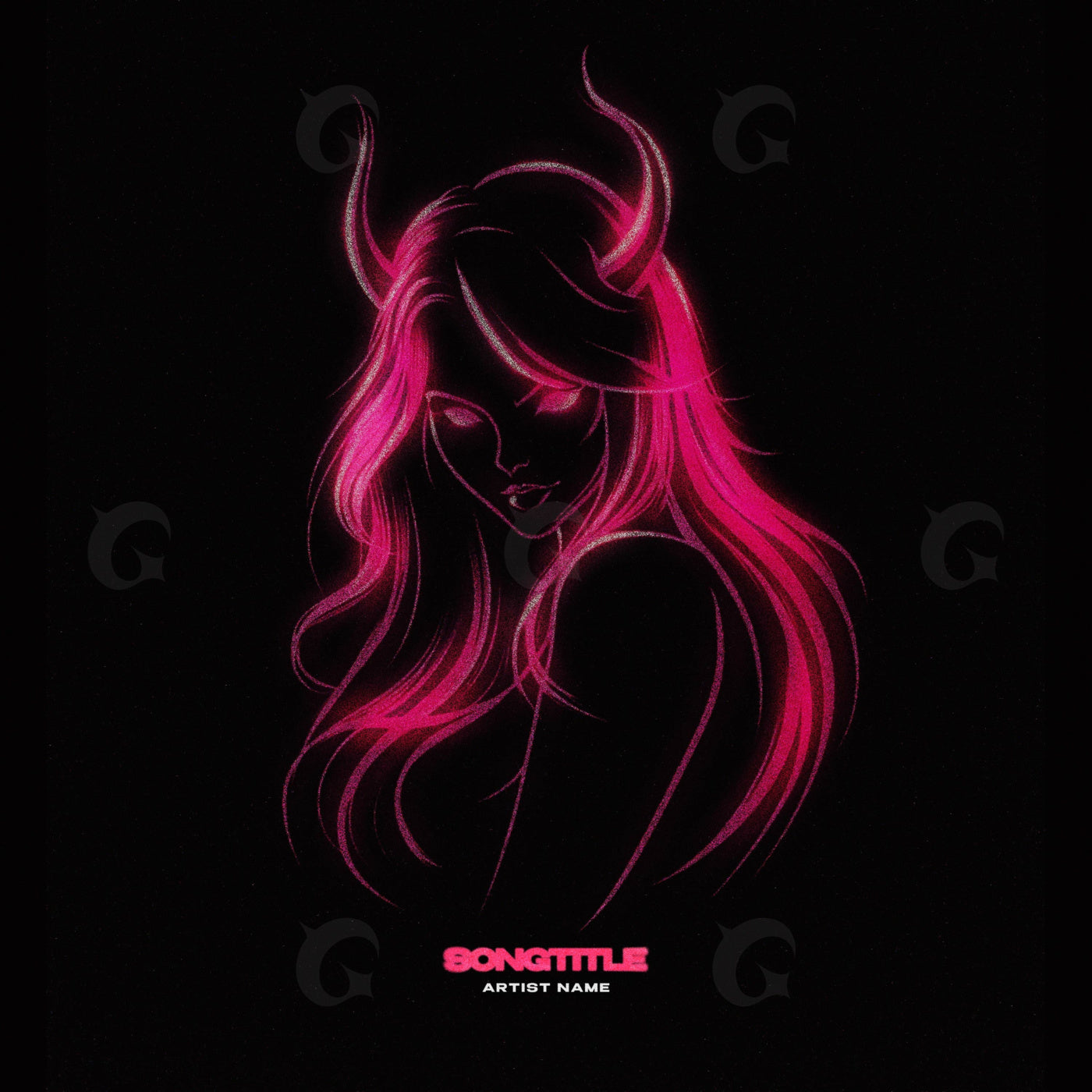 Neon horned femme