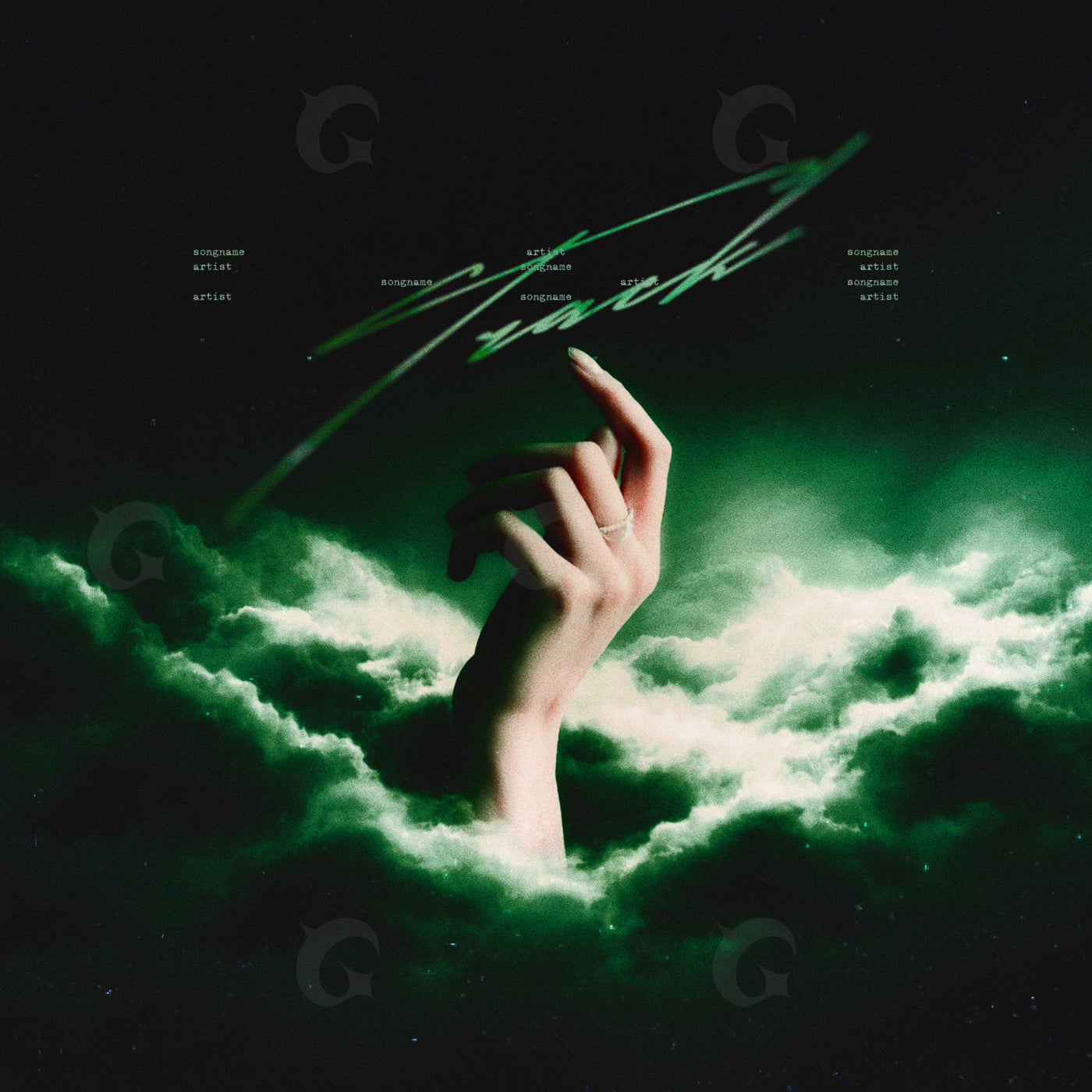 Hand reaching sky