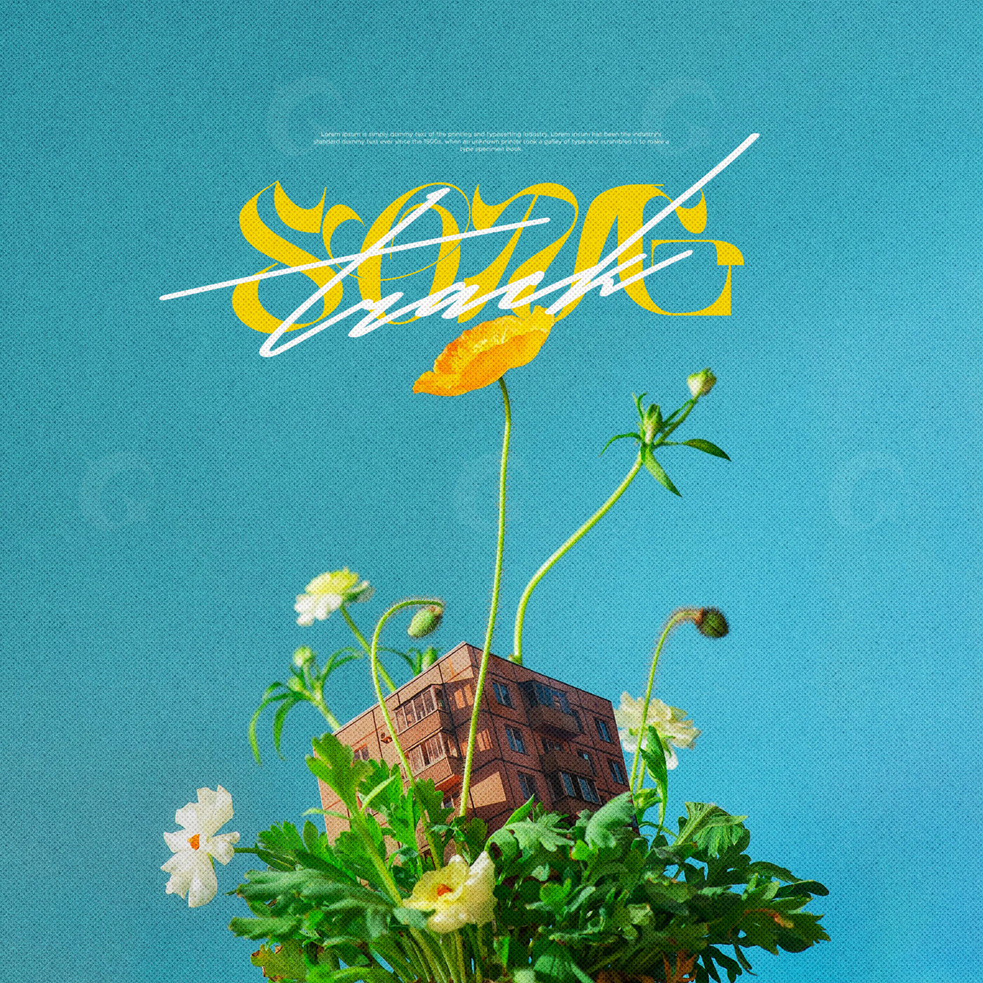 Blooming apartment block