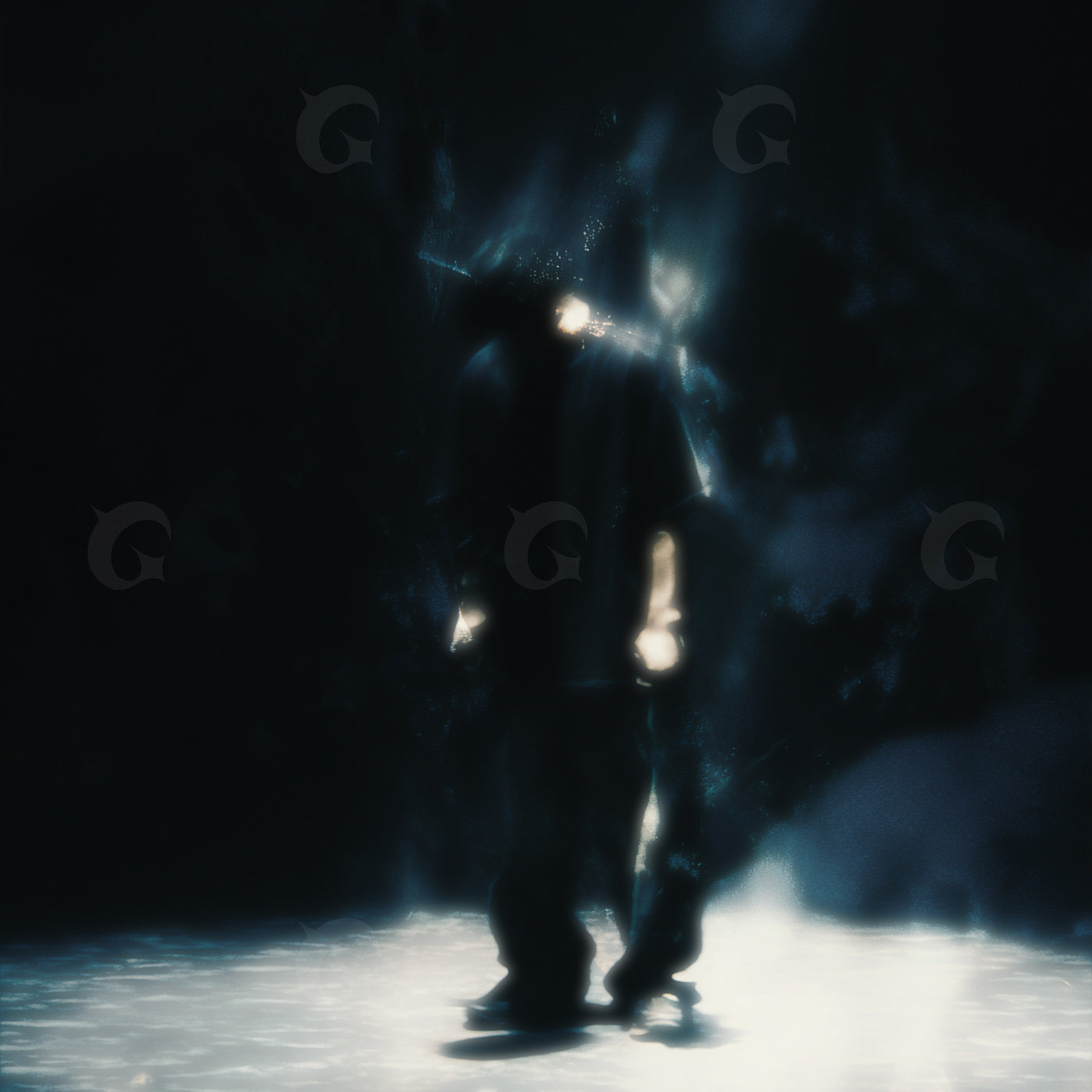 Figures walking night