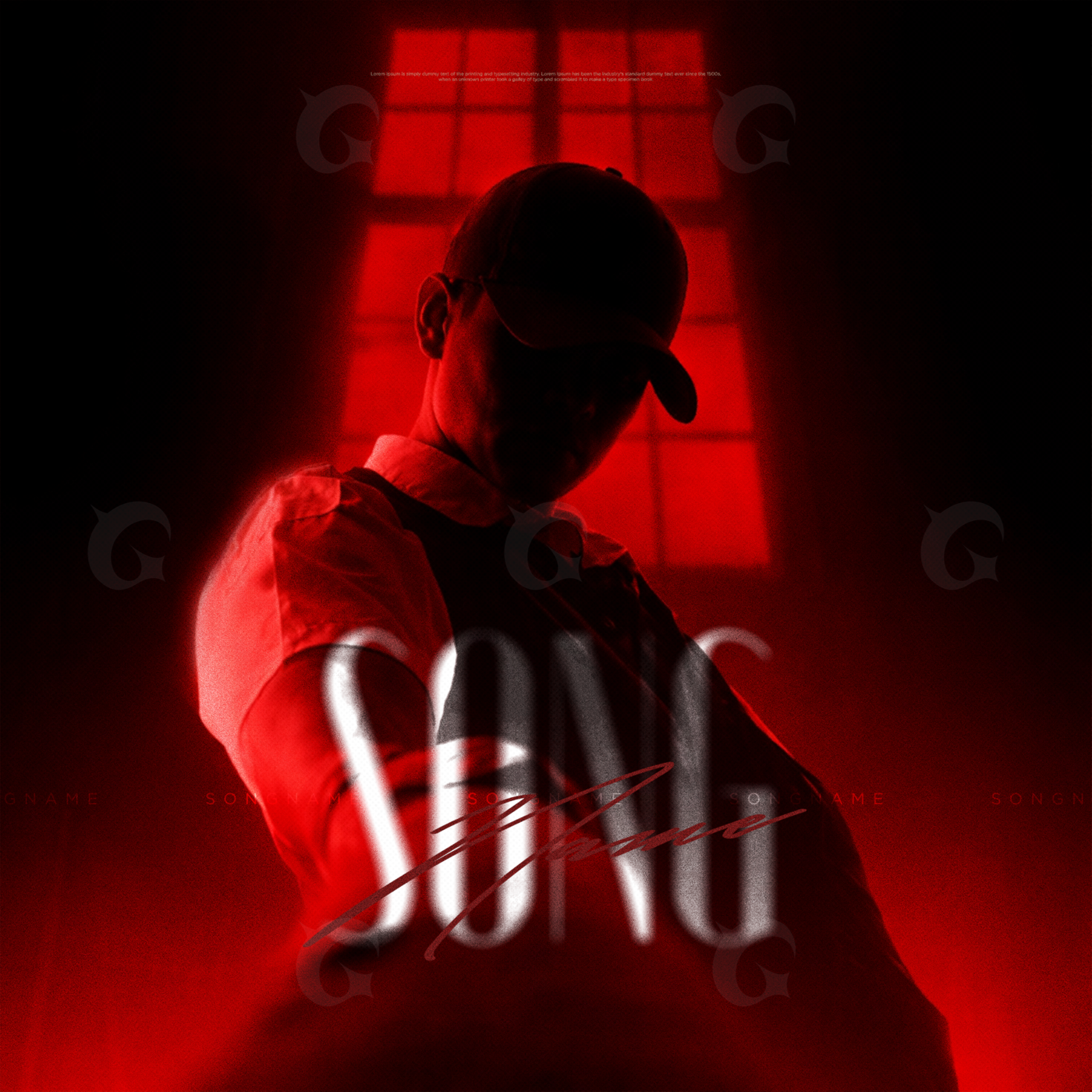 Shaded cap silhouette