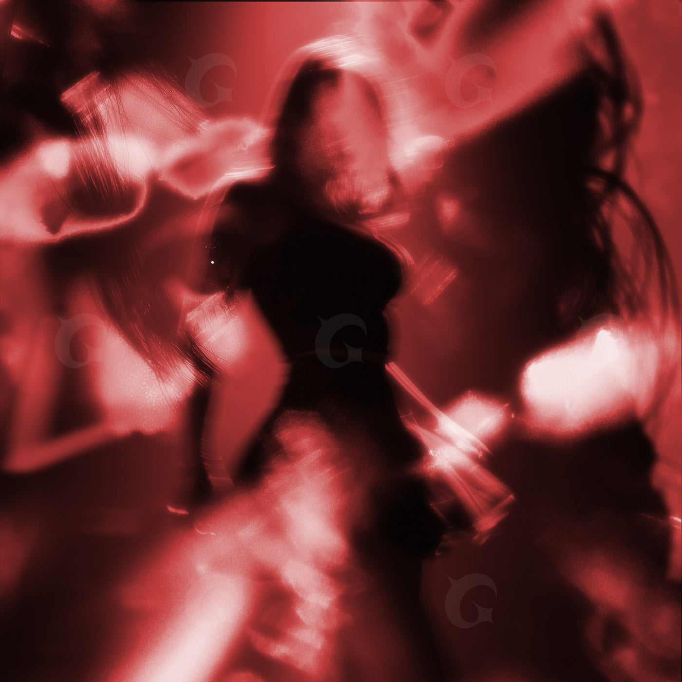 Silhouette amid smoke