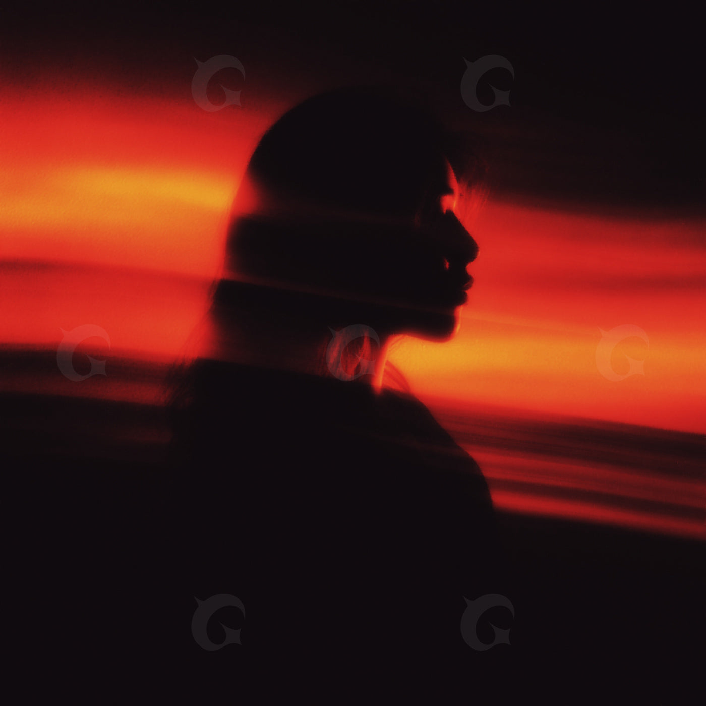 Silhouette against sunset