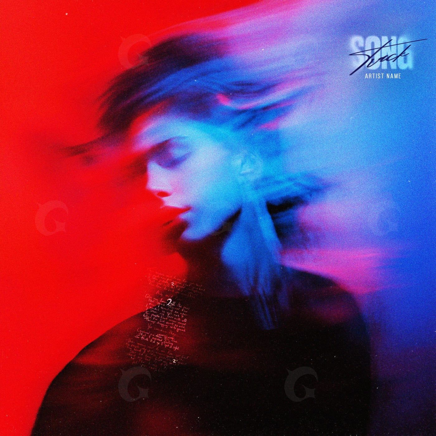 Blurred woman portrait