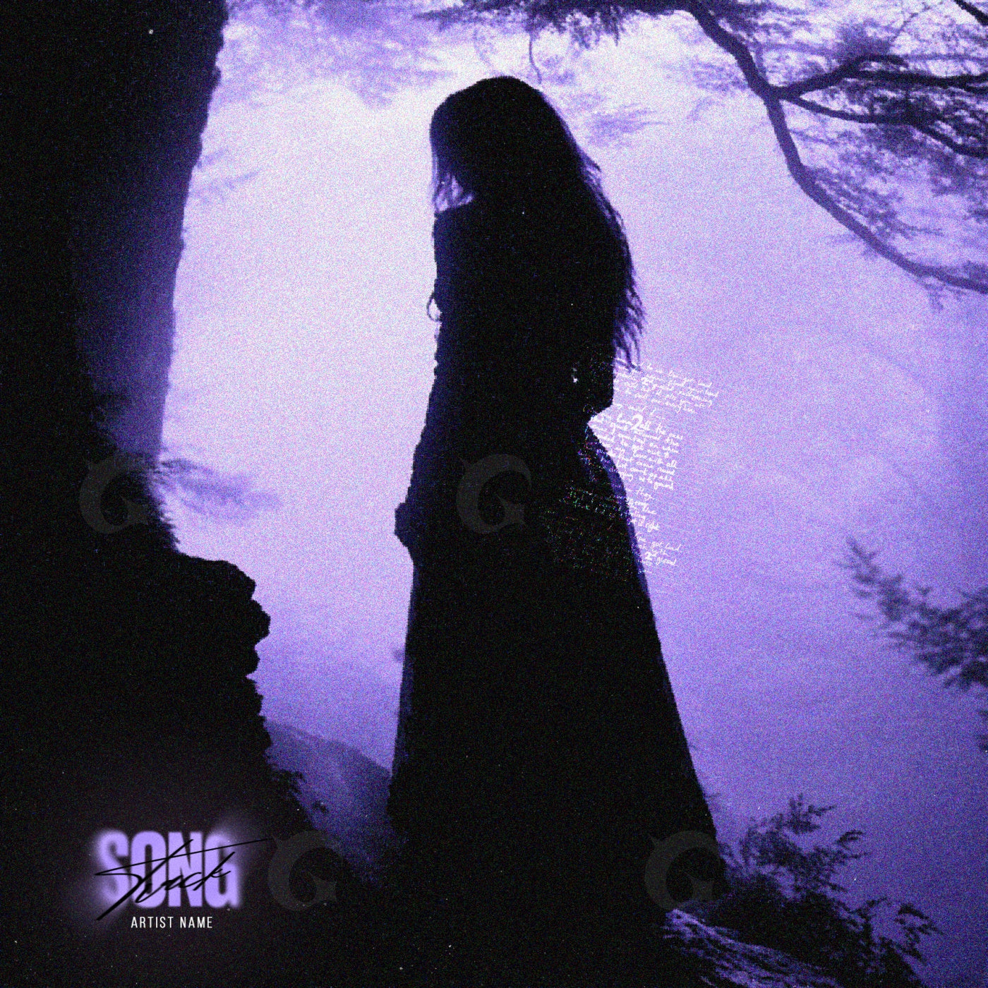 Silhouette on cliff