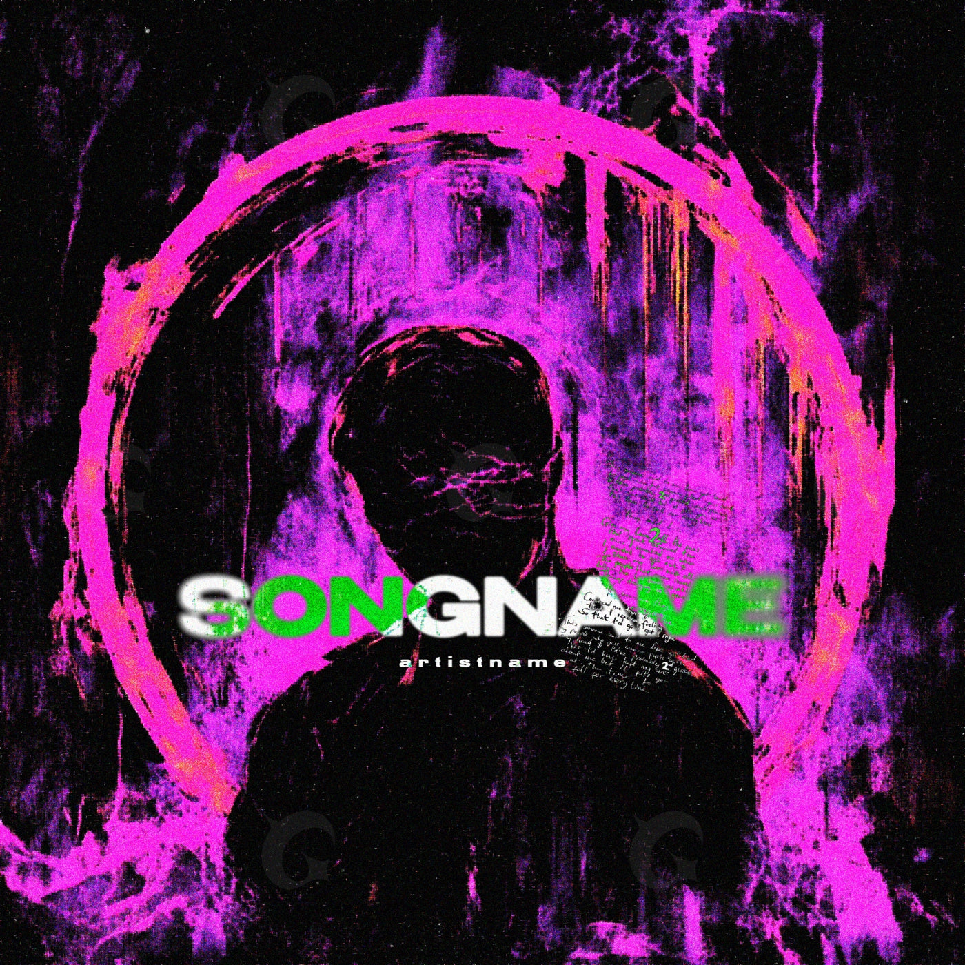 Silhouetted circle echoes