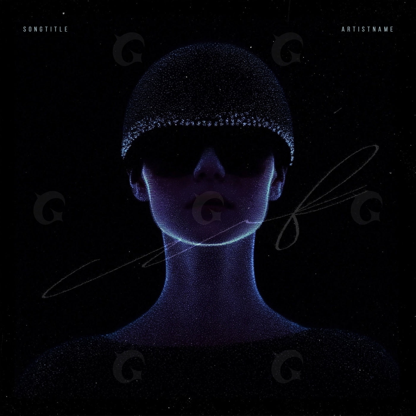 Neon helmeted silent