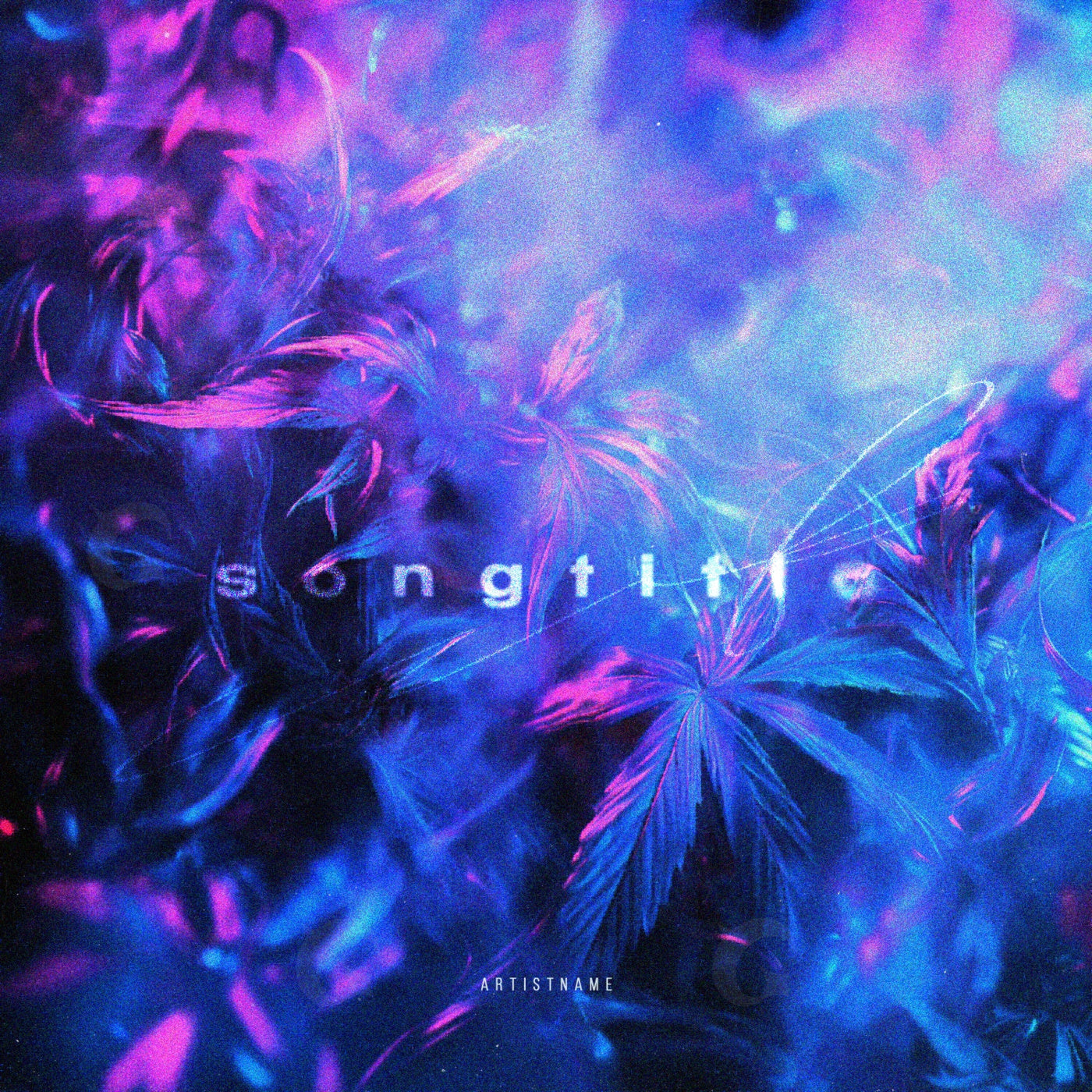 Neon feather garden