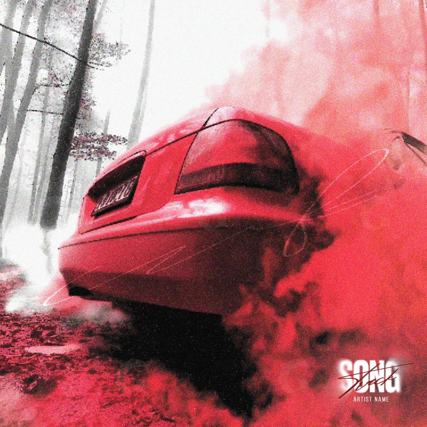 Midnight drift smoke