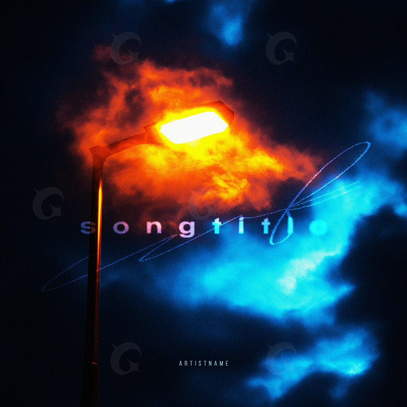 Lantern above clouds