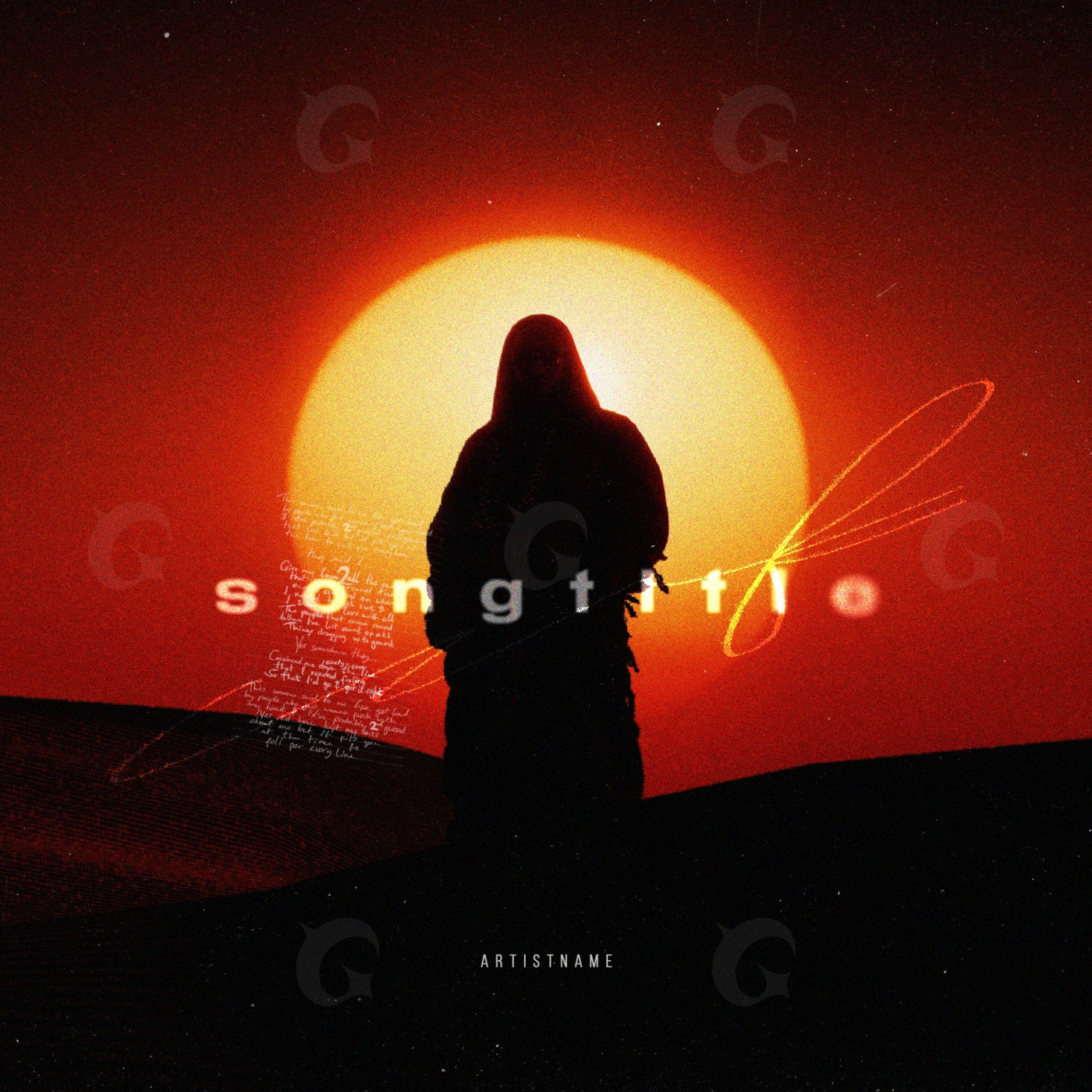 Shadowed against sun