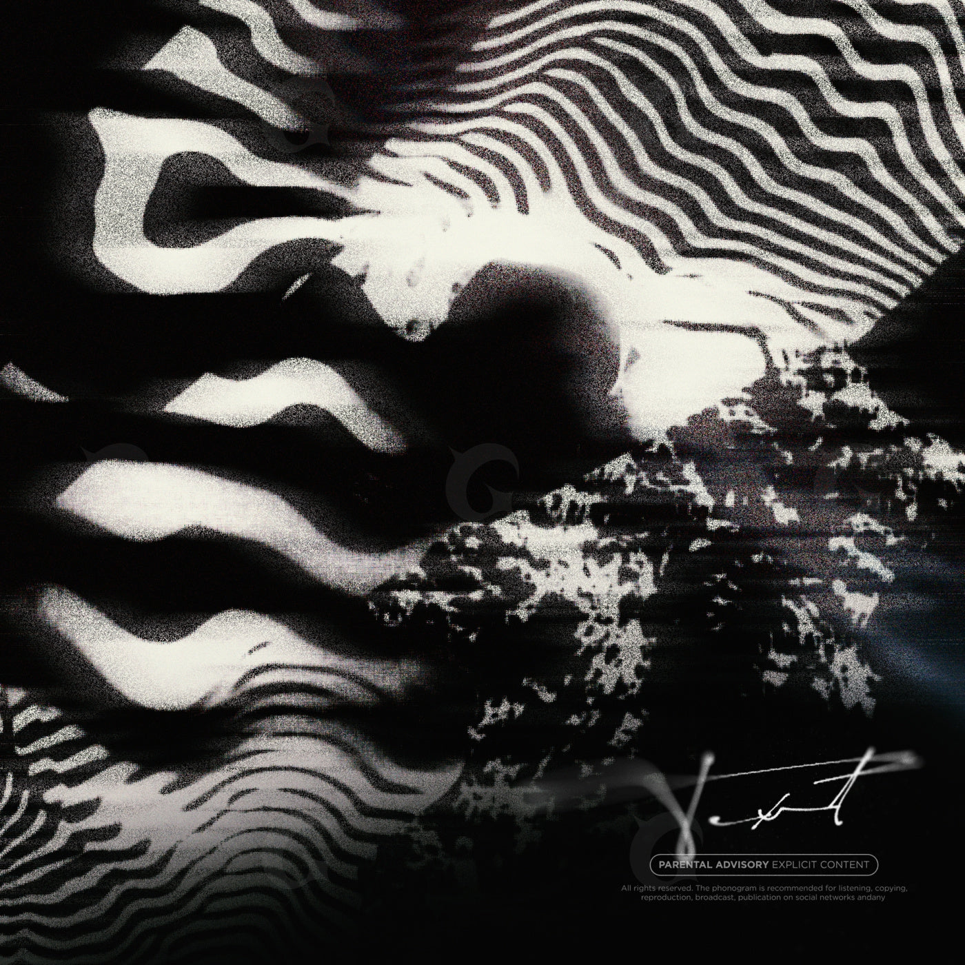 Wavy stripe silhouette