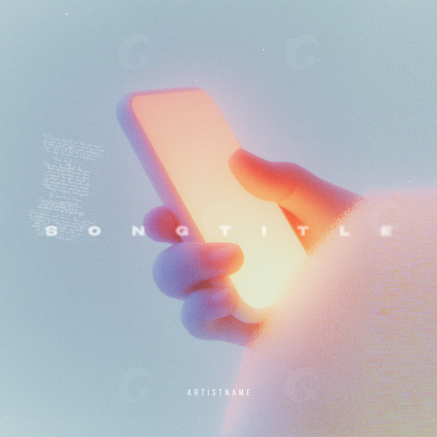 Glowing handheld light