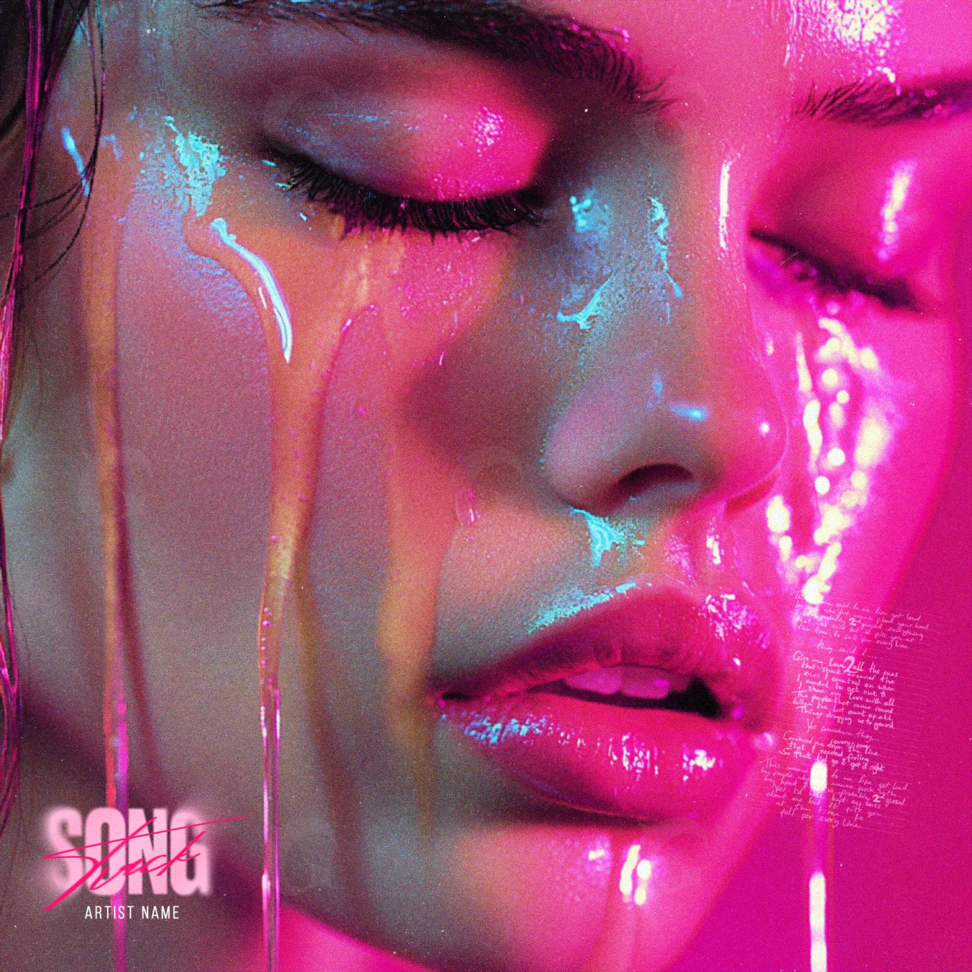 Liquid tears closeup