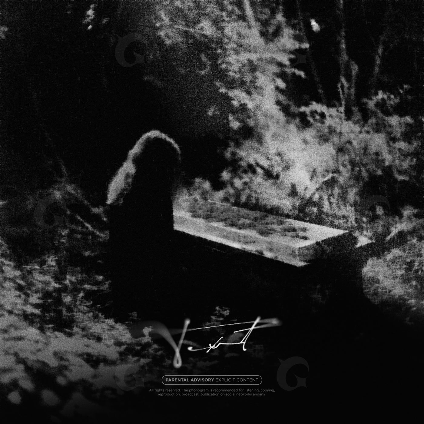 Grieving beside coffin