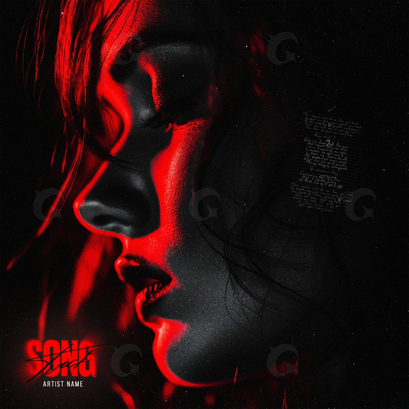 Midnight face silhouette