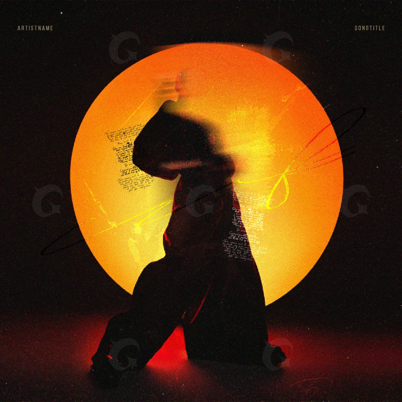 Silhouette against sun