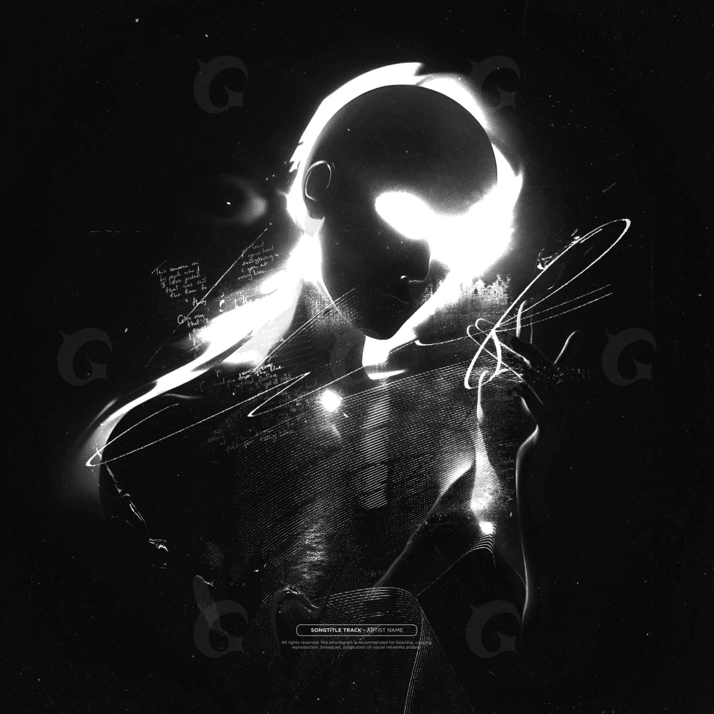 Ethereal silhouette dance