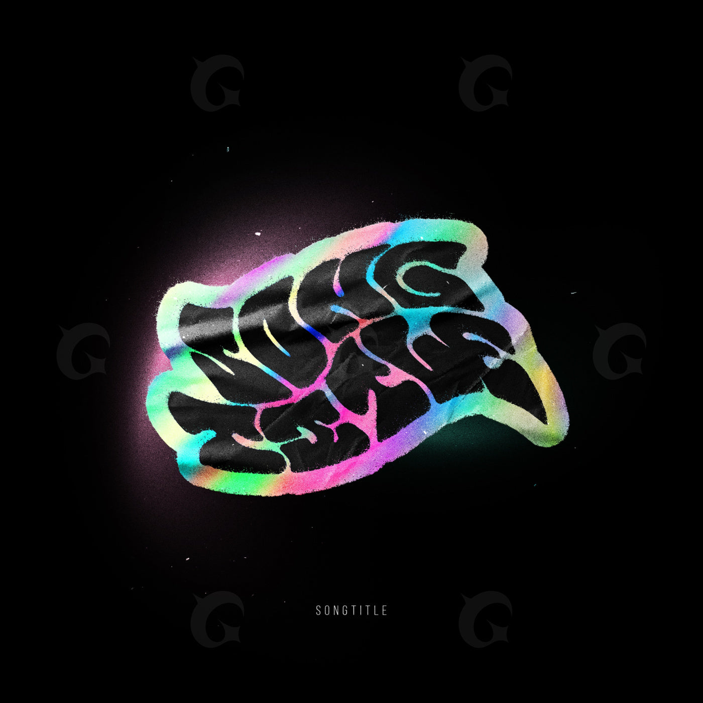 Neon graffiti mask
