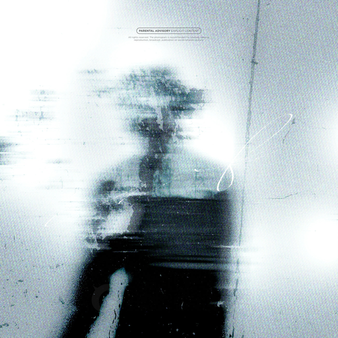 Fading human silhouette
