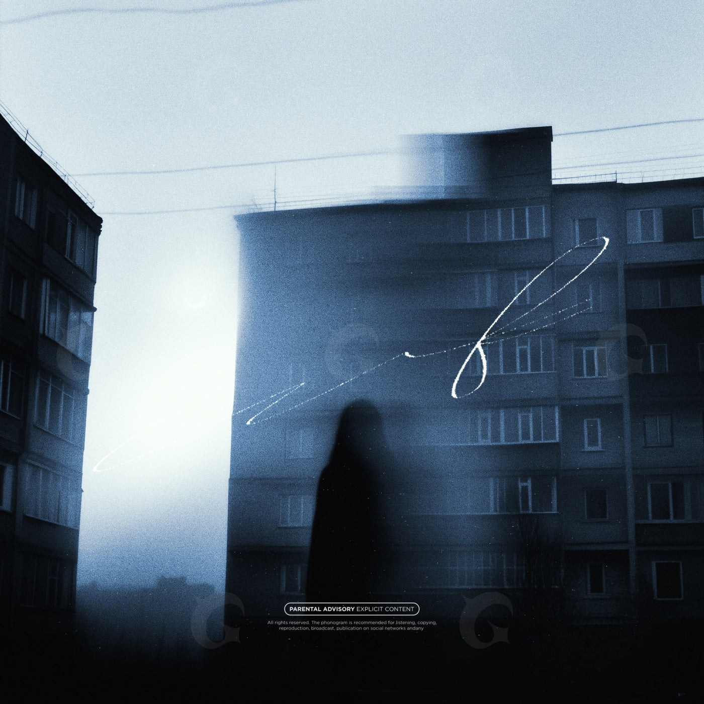 Shadow between towers