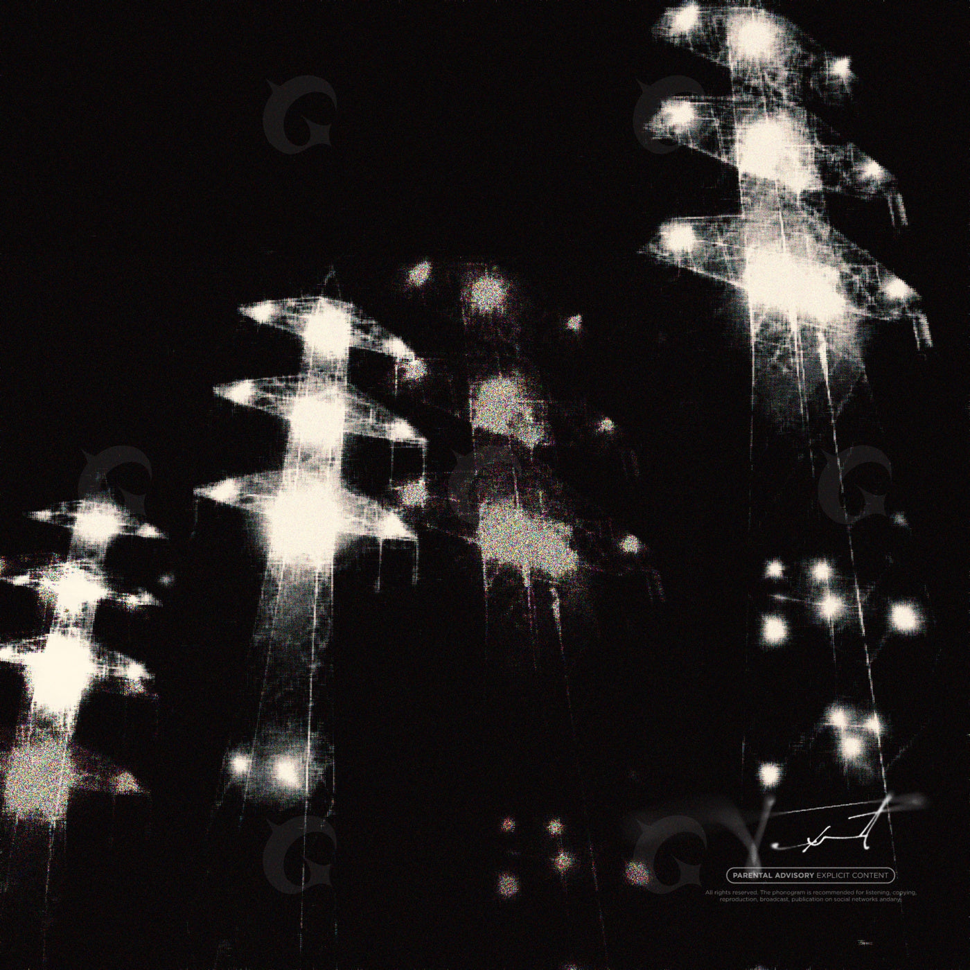 Ghostly towering lights