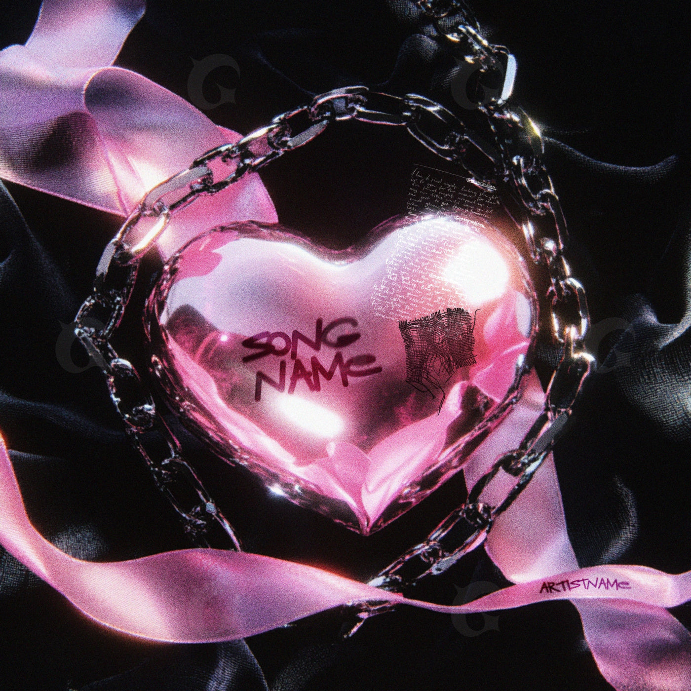 Chained heart pendant