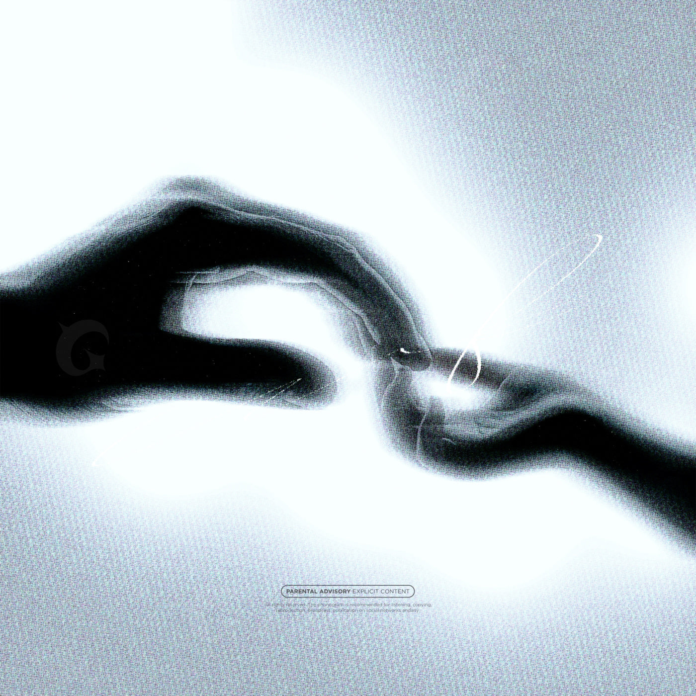 Fingers meeting light