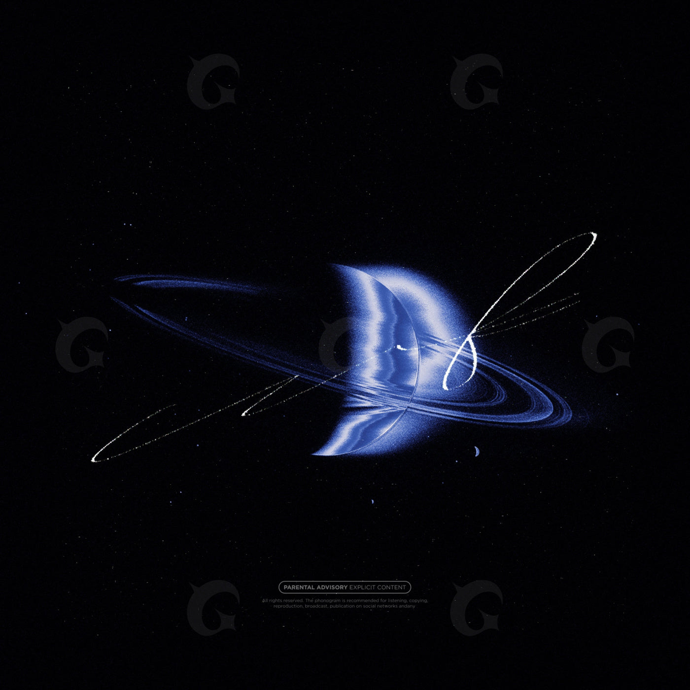 Orbiting crescent moon