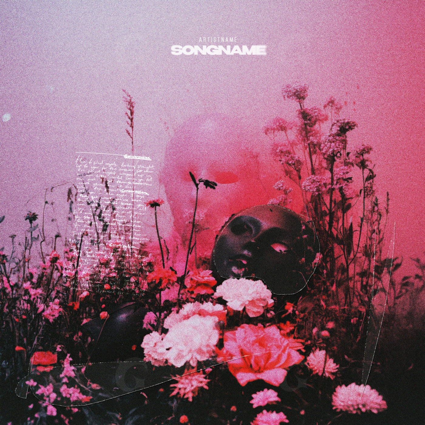 Masked among flowers